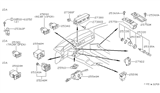 Diagram for 1988 Nissan Maxima Hazard Warning Switch - 25290-V6200