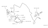 Diagram for 1986 Nissan 200SX Clutch Hose - 46411-06F02