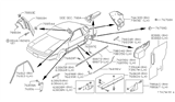 Diagram for 1984 Nissan 200SX Door Moldings - 80876-01F00