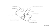 Diagram for 1999 Nissan Sentra Serpentine Belt - 11920-V7301