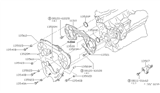 Diagram for 1986 Nissan 200SX Timing Cover Gasket - 13523-01E00