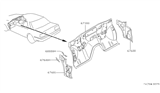 Diagram for Nissan 200SX Dash Panels - 67613-01F00