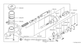 Diagram for 1984 Nissan 200SX Clutch Master Cylinder - 30610-V6200