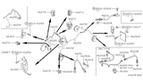 Diagram for 1987 Nissan 200SX Brake Line - 46211-01A08