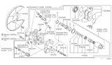 Diagram for 1991 Nissan Hardbody Pickup (D21) Brake Bleeder Screw - 41128-U0201