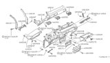 Diagram for Nissan 200SX Glove Box - 68500-06F00