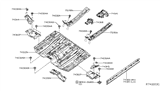 Diagram for Nissan Pathfinder Floor Pan - 74312-9NB0A