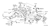 Diagram for 2016 Nissan Pathfinder Control Arm - 551B0-3JA0A