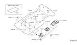 Diagram for Nissan Pathfinder Exhaust Heat Shield - 74750-3JV0A