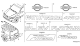 Diagram for 2019 Nissan Pathfinder Emblem - 90890-3KA0A