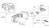 Diagram for 2014 Nissan Pathfinder Back Up Light - 26555-3KV0A