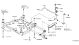 Diagram for 2014 Nissan Pathfinder Front Cross-Member - 54400-3JV0A