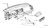 Diagram for 2014 Nissan Pathfinder A/C Switch - 27760-3JA5B