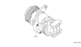 Diagram for Nissan Pathfinder A/C Compressor - 92600-3JV0A
