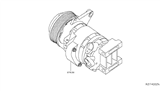 Diagram for Nissan A/C Compressor - 92600-3JV0A