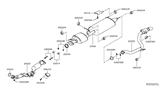 Diagram for 2014 Nissan Pathfinder Tail Pipe - 20100-3JV0A