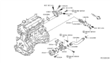 Diagram for 2018 Nissan Rogue Water Pump Gasket - 21014-3KY0A