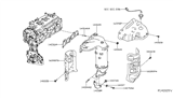 Diagram for 2016 Nissan Murano Catalytic Converter - 140E2-3KL0A