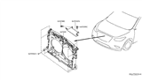 Diagram for 2016 Nissan Pathfinder Radiator Support - 62500-3JA0B