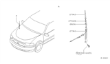 Diagram for 1999 Nissan Quest Antenna Mast - 28215-7B000