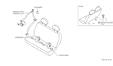 Diagram for 2003 Nissan Quest Seat Belt - 89825-7B026