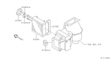 Diagram for 2003 Nissan Quest Evaporator - 27281-7B000