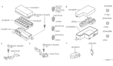 Diagram for 2003 Nissan Quest Fuse Box - 24380-7B000