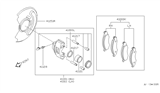 Diagram for 2000 Nissan Quest Brake Pad Set - 41060-2Z025