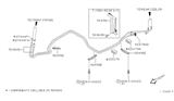 Diagram for 2003 Nissan Quest A/C Hose - 92460-7B011