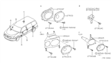 Diagram for 2000 Nissan Quest Car Speakers - 28166-7B000