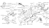 Diagram for 2003 Nissan Quest Armrest - 87700-7B122