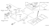 Diagram for 1999 Nissan Quest Exhaust Heat Shield - 74762-6B700