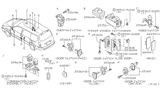 Diagram for 1996 Nissan Quest Door Jamb Switch - 25360-0B000