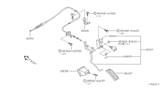 Diagram for 2001 Nissan Quest Throttle Cable - 18201-7B100