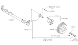 Diagram for 2003 Nissan Quest Wheel Hub - 43202-7B000