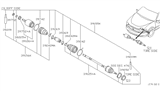 Diagram for 2003 Nissan Quest Axle Shaft - 39210-7B005