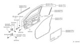 Diagram for 2003 Nissan Quest Weather Strip - 80838-7B000