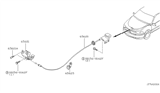 Diagram for Nissan Quest Hood Latch - 65601-7B000