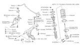 Diagram for 2002 Nissan Quest Shock And Strut Mount - 54320-2Z300