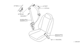 Diagram for 2001 Nissan Quest Seat Belt - 86822-2Z325