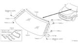 Diagram for 2003 Nissan Quest Windshield - 72700-7B010