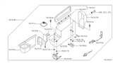 Diagram for 2002 Nissan Quest Center Console Base - 96915-2Z301