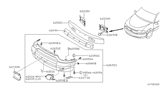 Diagram for 2000 Nissan Quest Bumper - 62022-7B225