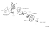 Diagram for 2003 Nissan Quest Steering Knuckle - 40015-7B010