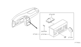 Diagram for 2001 Nissan Quest Blower Control Switches - 27510-7B020