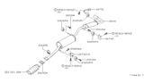 Diagram for 2003 Nissan Quest Muffler - 20100-7B100