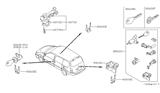 Diagram for Nissan Quest Trunk Lock Cylinder - 90600-7B226