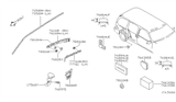 Diagram for 2001 Nissan Quest Weather Strip - 76842-7B000