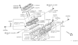 Diagram for 2003 Nissan Frontier Timing Cover Gasket - 11049-89E01