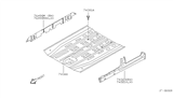 Diagram for 1999 Nissan Quest Floor Pan - 74300-7B030